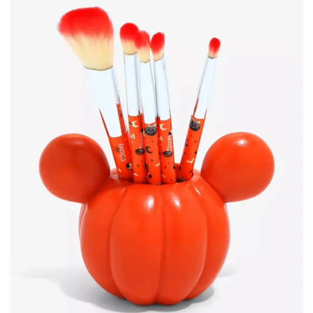 Disney Mickey Mouse Jack-O’Lantern Makeup Brush Set & Holder
